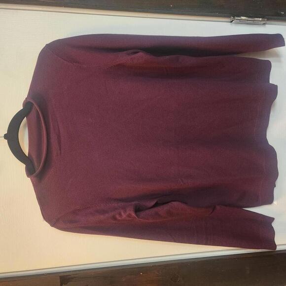 Adrianna Papell Sweaters - Adrianna Papell Women's Rich Purple Mock neck Sweater - Size Small